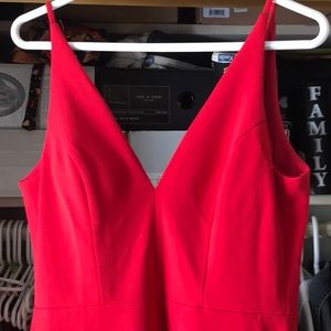 Long sexy red dress!